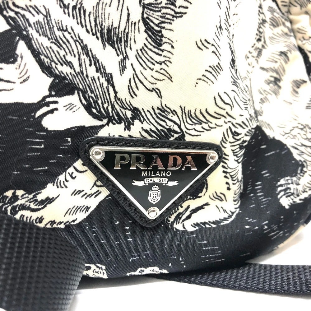 PRADA ANIMAL TOTAL PATTERN BACKPACK BAG - 5