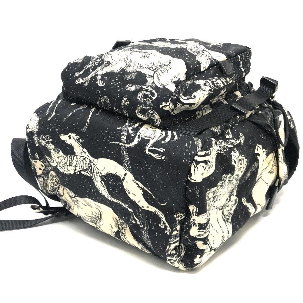 PRADA ANIMAL TOTAL PATTERN BACKPACK BAG - 6