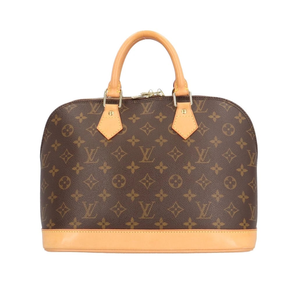 LOUIS VUITTON HANDBAG MONOGRAM CANVAS ALMA: LOUIS VUITTON Handbag Monogram canvas Alma Brand: LOUIS VUITTON Type/Style: Handbag Material: Exterior Material Monogram canvas Color: Exterior color Brown Size: W11.8 x H9.1 x D6.3inch Handle:10.6inc