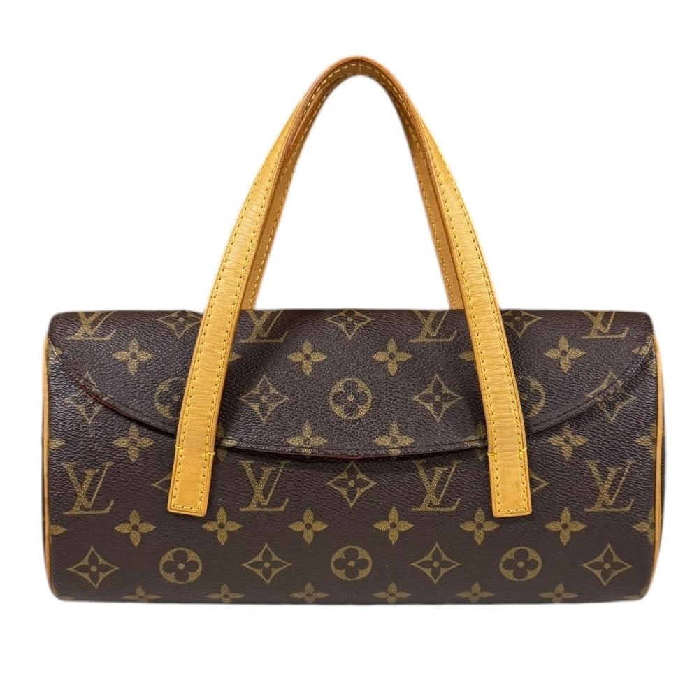 LOUIS VUITTON HANDBAG MONOGRAM CANVAS MONOGRAM SONATINE: LOUIS VUITTON Handbag Monogram canvas Monogram Sonatine Brand: LOUIS VUITTON Type/Style: Handbag Material: Exterior Material Monogram canvas Color: Exterior color Brown Size: W11.0 x H5.5 x D2.4inch H
