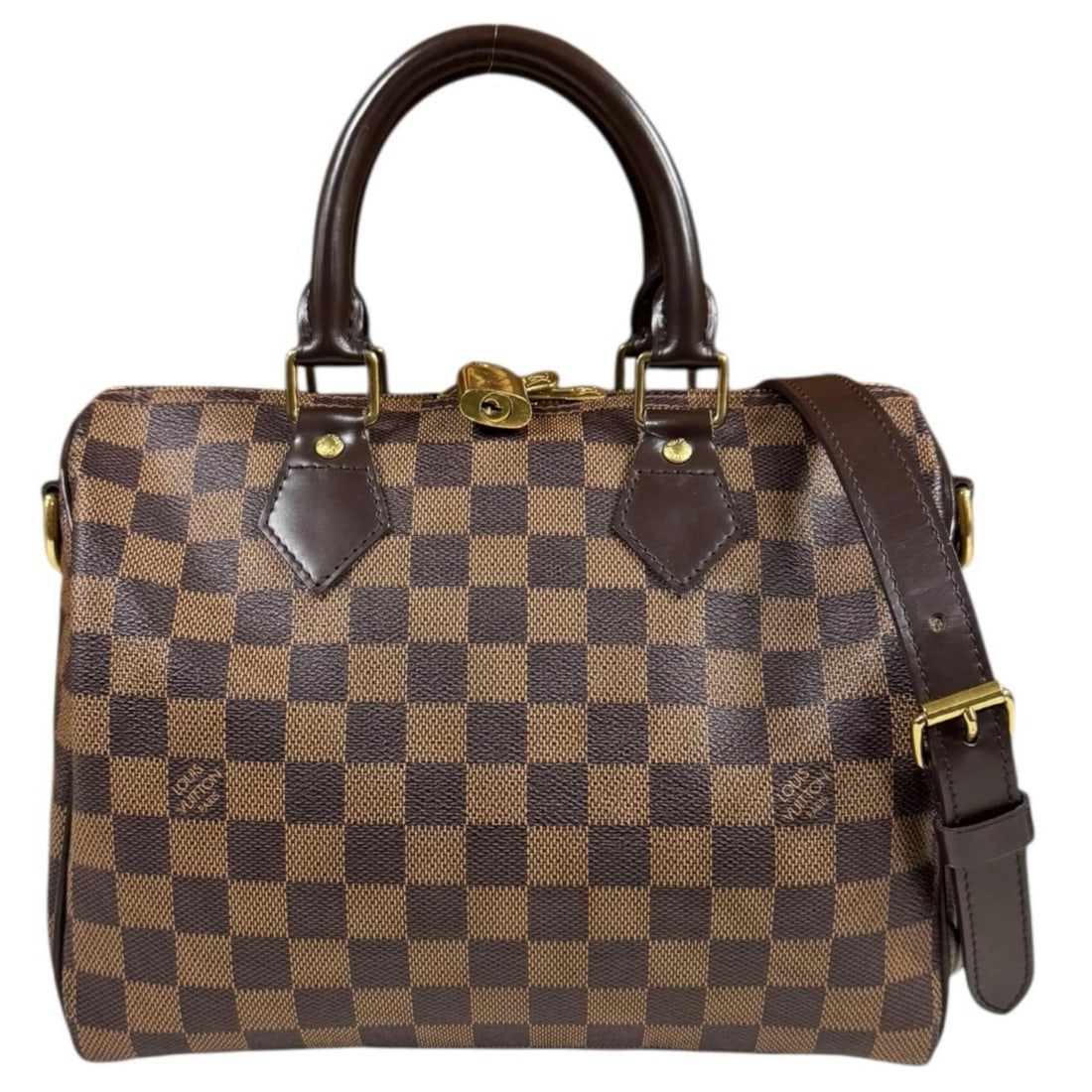 LOUIS VUITTON SHOULDER BAG DAMIER CANVAS: LOUIS VUITTON Shoulder Bag Damier canvas Brand: LOUIS VUITTON Type/Style: Shoulder Bag Material: Exterior Material Damier canvas Color: Exterior color Brown Size: W9.8 x H7.9 x D5.9inch Handle:9.8inch