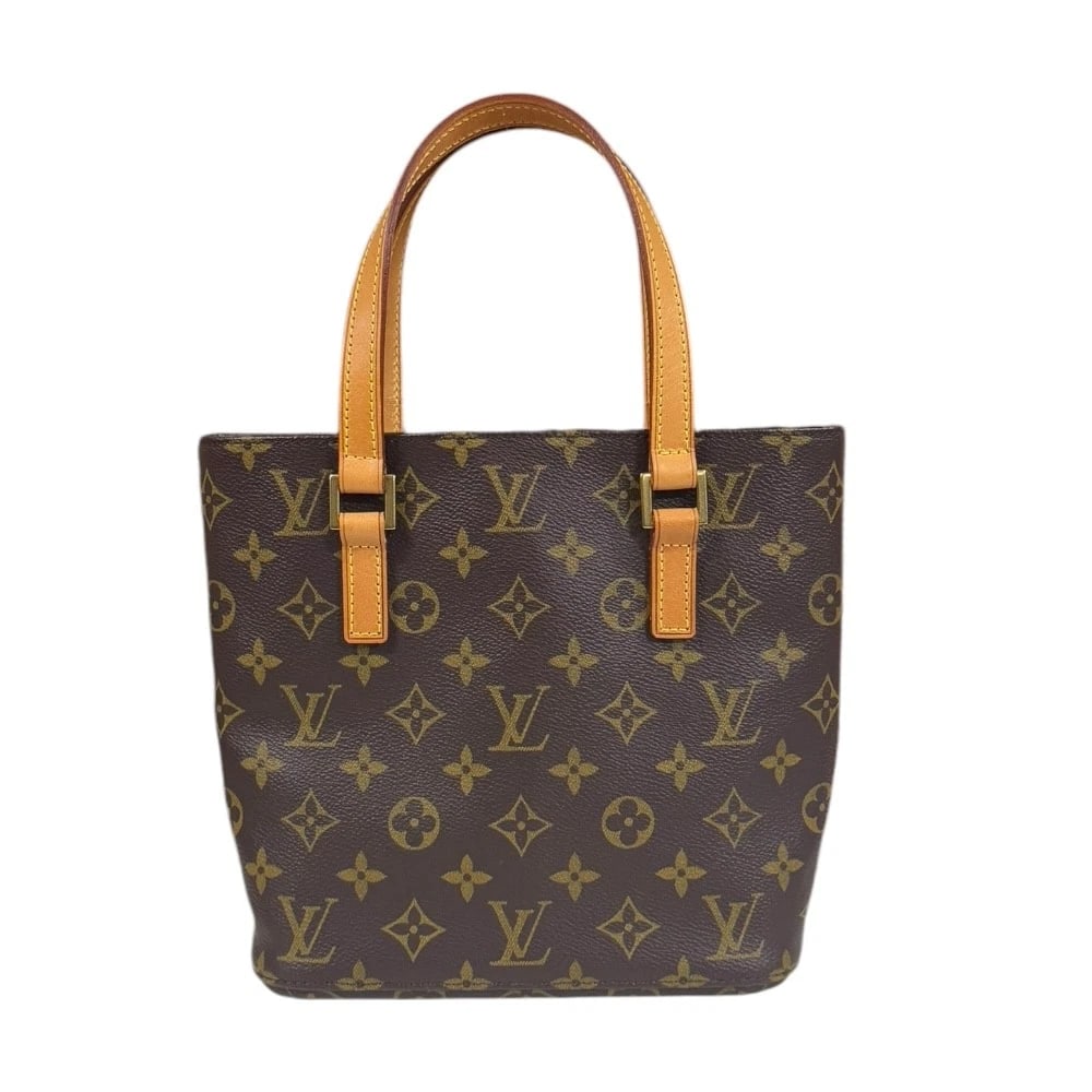 LOUIS VUITTON HANDBAG MONOGRAM CANVAS: LOUIS VUITTON Handbag Monogram canvas Brand: LOUIS VUITTON Type/Style: Handbag Material: Exterior Material Monogram canvas Color: Exterior color Brown Size: W8.1 x H8.1 x D3.3inch Handle:13.4inch