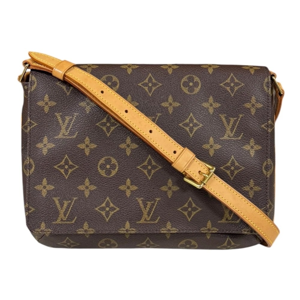 LOUIS VUITTON SHOULDER BAG MONOGRAM CANVAS: LOUIS VUITTON Shoulder Bag Monogram canvas Brand: LOUIS VUITTON Type/Style: Shoulder Bag Material: Exterior Material Monogram canvas Color: Exterior color Brown Size: W10.4 x H7.9 x D1.8inch Acces
