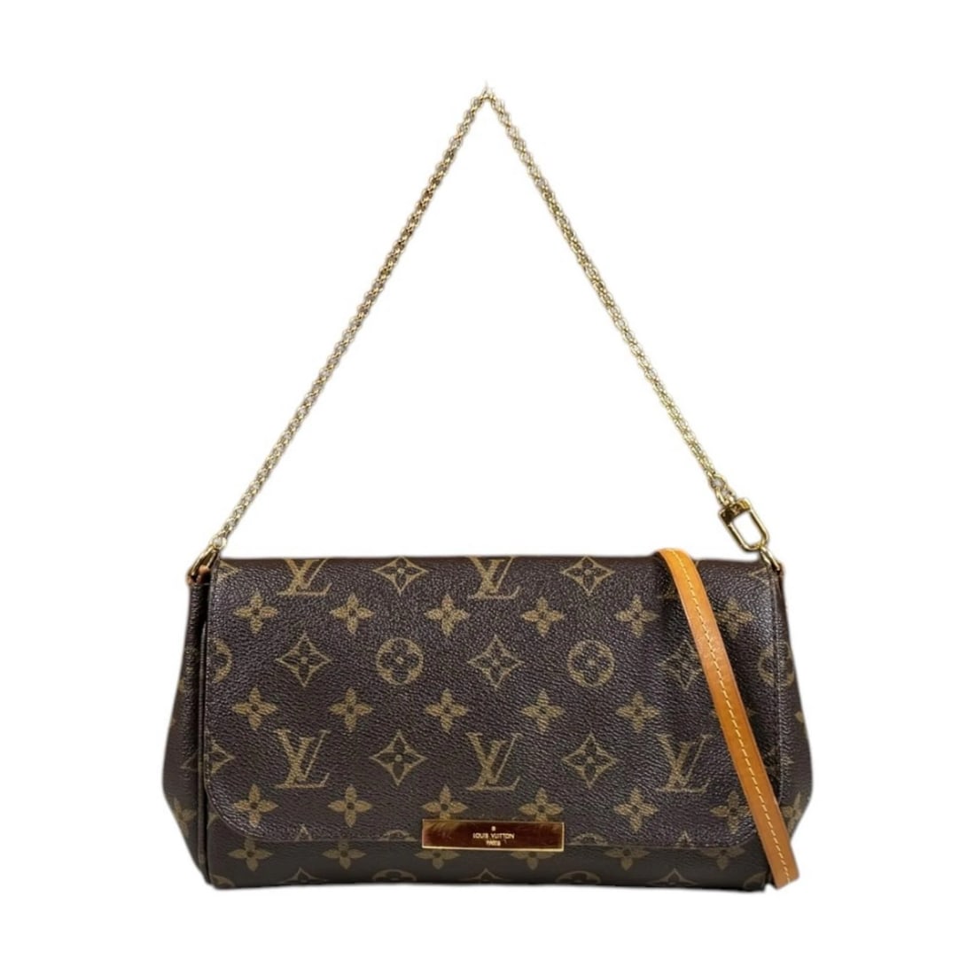 LOUIS VUITTON SHOULDER BAG MONOGRAM CANVAS: LOUIS VUITTON Shoulder Bag Monogram canvas Brand: LOUIS VUITTON Type/Style: Shoulder Bag Material: Exterior Material Monogram canvas Color: Exterior color Brown Size: W9.4 x H5.9 x D1.8inch Handle:18.