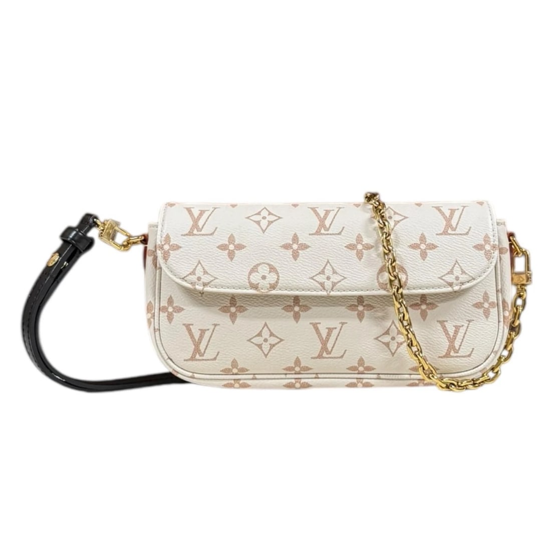 LOUIS VUITTON SHOULDER BAG PVC COATED CANVAS: LOUIS VUITTON Shoulder Bag PVC coated canvas Brand: LOUIS VUITTON Type/Style: Shoulder Bag Material: Exterior Material PVC coated canvas Color: Exterior color white Size: W9.1 x H4.7 x D1.6inch Ac