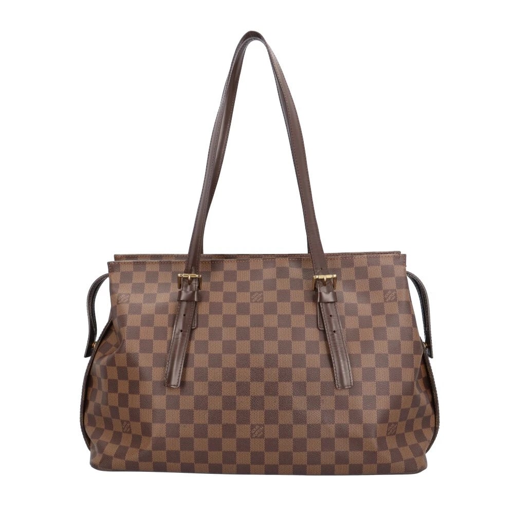 LOUIS VUITTON SHOULDER BAG DAMIER CANVAS: LOUIS VUITTON Shoulder Bag Damier canvas Brand: LOUIS VUITTON Type/Style: Shoulder Bag Material: Exterior Material Damier canvas Color: Exterior color Brown Size: W15.9 x H10.6 x D5.5inch Accessor