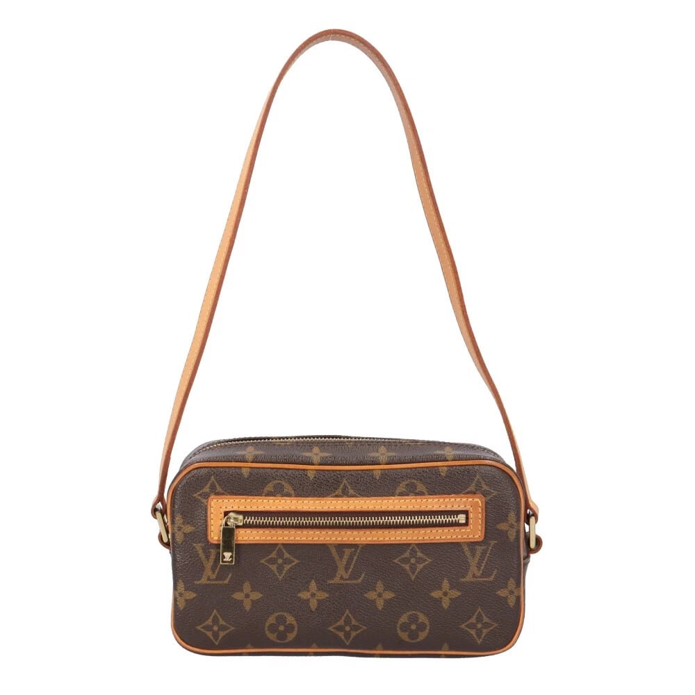 LOUIS VUITTON SHOULDER BAG MONOGRAM CANVAS: LOUIS VUITTON Shoulder Bag Monogram canvas Brand: LOUIS VUITTON Type/Style: Shoulder Bag Material: Exterior Material Monogram canvas Color: Exterior color Brown Size: W8.3 x H4.7 x D2.4inch Access