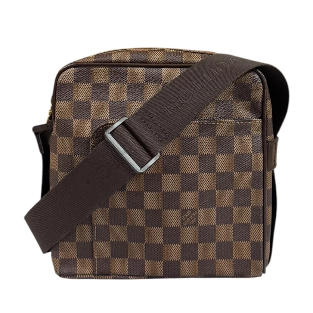 LOUIS VUITTON SHOULDER BAG CROSS BODY DAMIER CANVAS: LOUIS VUITTON Shoulder Bag Cross Body Damier canvas Brand: LOUIS VUITTON Type/Style: Shoulder Bag Material: Exterior Material Damier canvas Color: Exterior color Brown Size: W7.7 x H7.9 x D2.8inch