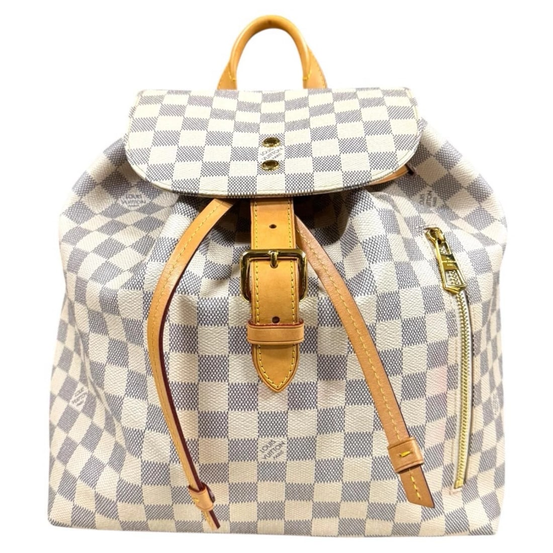 LOUIS VUITTON DAYPACK DAMIER AZUR CANVAS: LOUIS VUITTON Daypack Damier Azur Canvas Brand: LOUIS VUITTON Type/Style: Backpack ?? Daypack Material: Exterior Material Damier Azur Canvas Color: Exterior color white Size: W11.2 x H11.8 x D6.3inch 