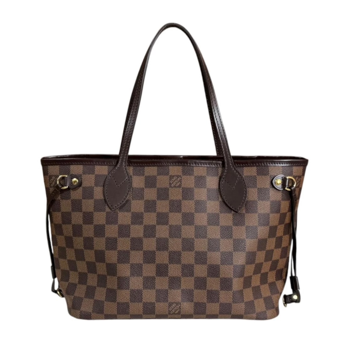 LOUIS VUITTON TOTE BAG DAMIER CANVAS NEVER FULL PM: LOUIS VUITTON Tote Bag Damier canvas Never full PM Brand: LOUIS VUITTON Type/Style: Tote Bag Material: Exterior Material Damier canvas Color: Exterior color Brown Size: W11.0 x H8.7 x D5.1inch Acc