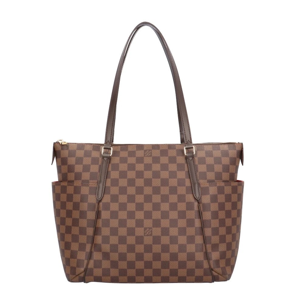 LOUIS VUITTON TOTE BAG DAMIER CANVAS: LOUIS VUITTON Tote Bag Damier canvas Brand: LOUIS VUITTON Type/Style: Tote Bag Material: Exterior Material Damier canvas Color: Exterior color Brown Size: W12.6 x H11.2 x D5.9inch Accessories: Non