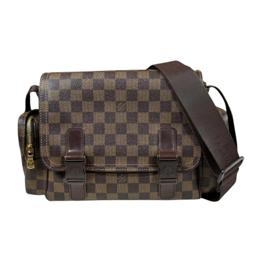 LOUIS VUITTON SHOULDER BAG DAMIER CANVAS: LOUIS VUITTON Shoulder Bag Damier canvas Brand: LOUIS VUITTON Type/Style: Shoulder Bag Material: Exterior Material Damier canvas Color: Exterior color Brown Size: W12.6 x H7.5 x D4.3inch Accessori