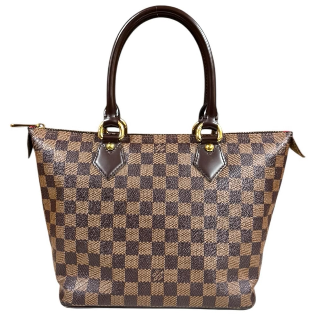 LOUIS VUITTON HANDBAG DAMIER CANVAS: LOUIS VUITTON Handbag Damier canvas Brand: LOUIS VUITTON Type/Style: Handbag Material: Exterior Material Damier canvas Color: Exterior color Brown Size: W10.0 x H9.1 x D5.5inch Handle:15.7inch Acc