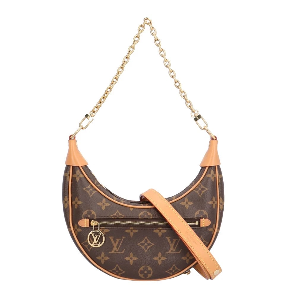LOUIS VUITTON SHOULDER BAG MONOGRAM CANVAS: LOUIS VUITTON Shoulder Bag Monogram canvas Brand: LOUIS VUITTON Type/Style: Shoulder Bag Material: Exterior Material Monogram canvas Color: Exterior color Brown Size: W9.1 x H5.1 x D2.4inch Handle:15.