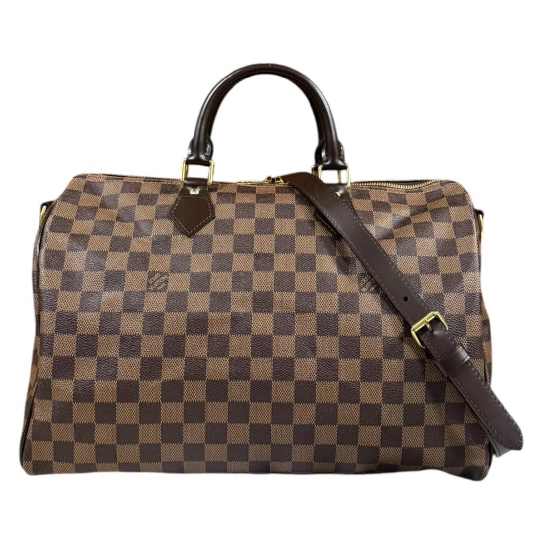 LOUIS VUITTON SHOULDER BAG DAMIER CANVAS: LOUIS VUITTON Shoulder Bag Damier canvas Brand: LOUIS VUITTON Type/Style: Shoulder Bag Material: Exterior Material Damier canvas Color: Exterior color Brown Size: W13.8 x H9.1 x D7.3inch Handle:10.6in