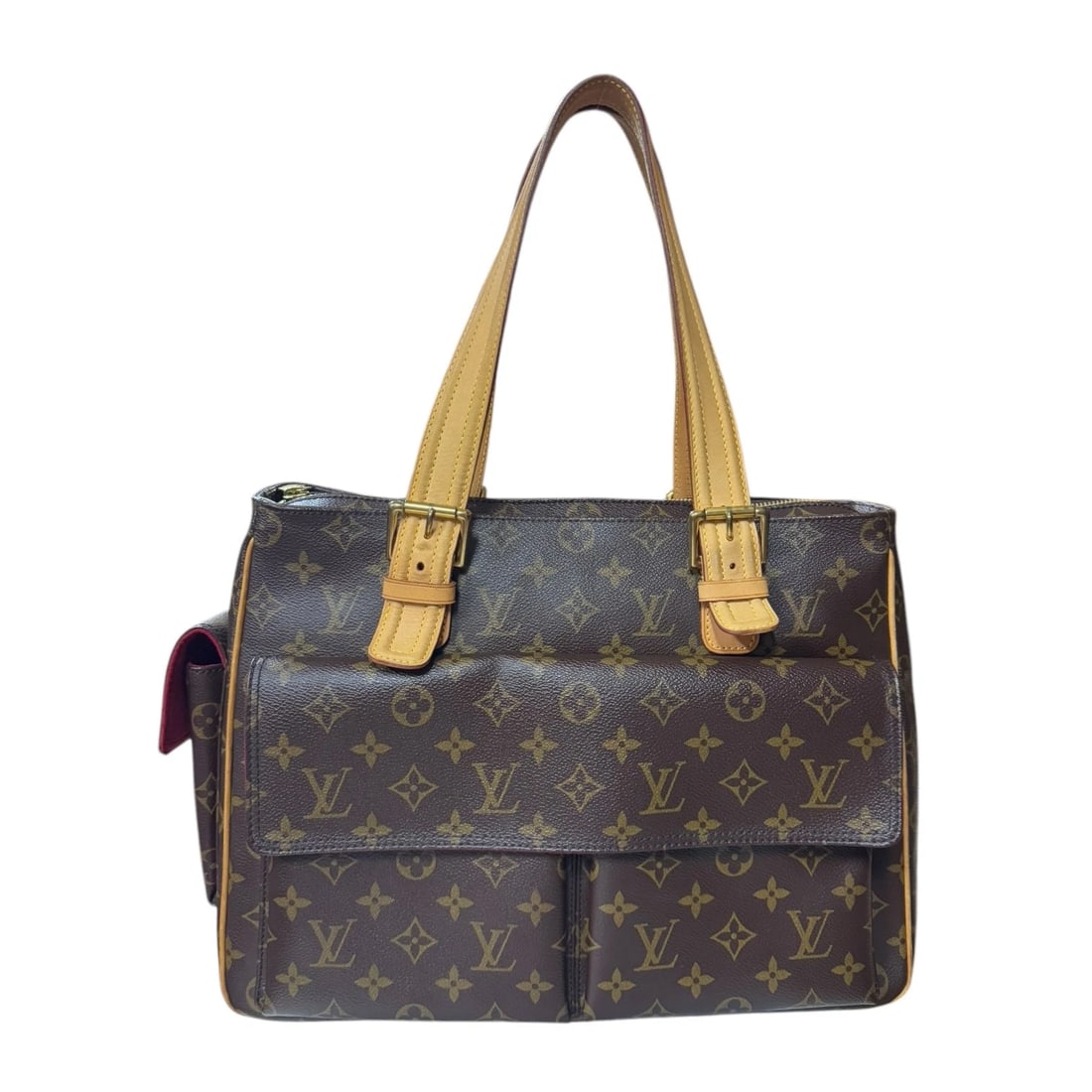 LOUIS VUITTON SHOULDER BAG MONOGRAM CANVAS: LOUIS VUITTON Shoulder Bag Monogram canvas Brand: LOUIS VUITTON Type/Style: Shoulder Bag Material: Exterior Material Monogram canvas Color: Exterior color Brown Size: W14.2 x H10.2 x D4.3inch Acce