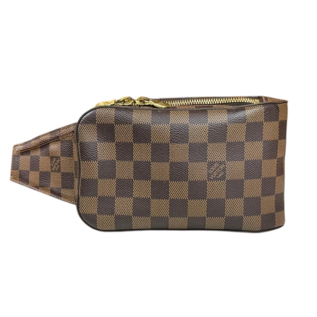 LOUIS VUITTON SLING BAG DAMIER CANVAS GERONIMOS: LOUIS VUITTON Sling Bag Damier canvas geronimos Brand: LOUIS VUITTON Type/Style: Sling Bag Material: Exterior Material Damier canvas Color: Exterior color brown Size: W7.5 x H4.3 x D2.0inch Access