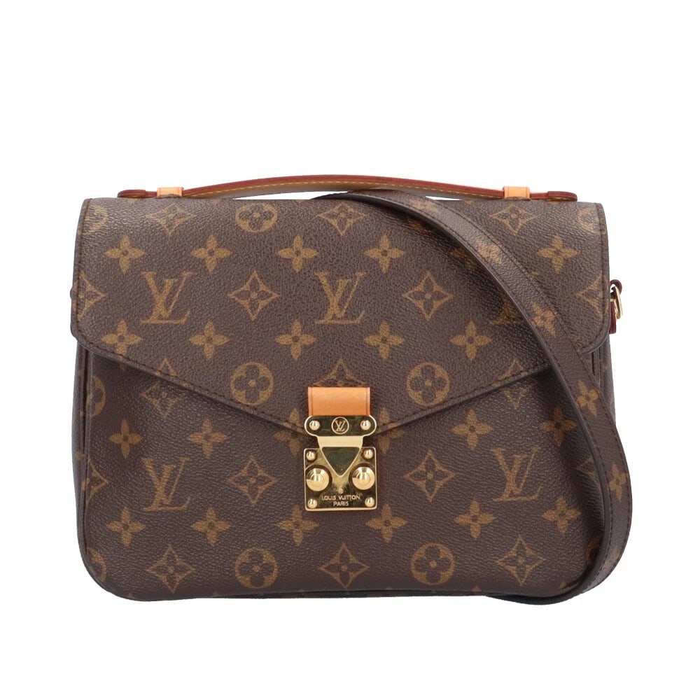 LOUIS VUITTON SHOULDER BAG MONOGRAM CANVAS: LOUIS VUITTON Shoulder Bag Monogram canvas Brand: LOUIS VUITTON Type/Style: Shoulder Bag Material: Exterior Material Monogram canvas Color: Exterior color brown Size: W9.3 x H2.6 x D6.7inch Access