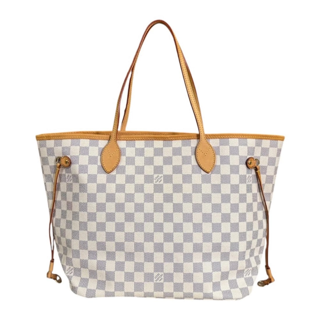 LOUIS VUITTON TOTE BAG DAMIER AZUR CANVAS: LOUIS VUITTON Tote Bag Damier Azur Canvas Brand: LOUIS VUITTON Type/Style: Tote Bag Material: Exterior Material Damier Azur Canvas Color: Exterior color white Size: W12.4 x H11.0 x D6.1inch Access