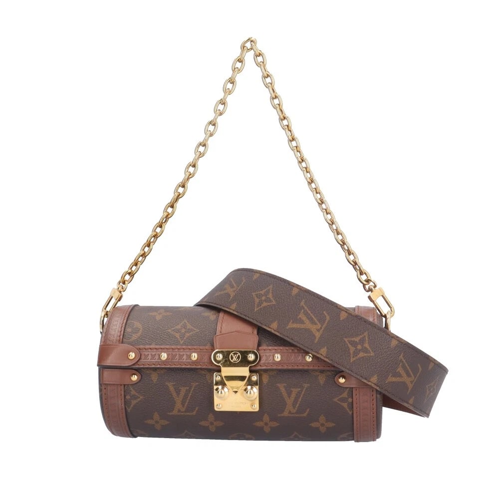 LOUIS VUITTON SHOULDER BAG MONOGRAM CANVAS: LOUIS VUITTON Shoulder Bag Monogram canvas Brand: LOUIS VUITTON Type/Style: Shoulder Bag Material: Exterior Material Monogram canvas Color: Exterior color Brown Size: W7.9 x H3.5 x D3.5inch Handle:19.