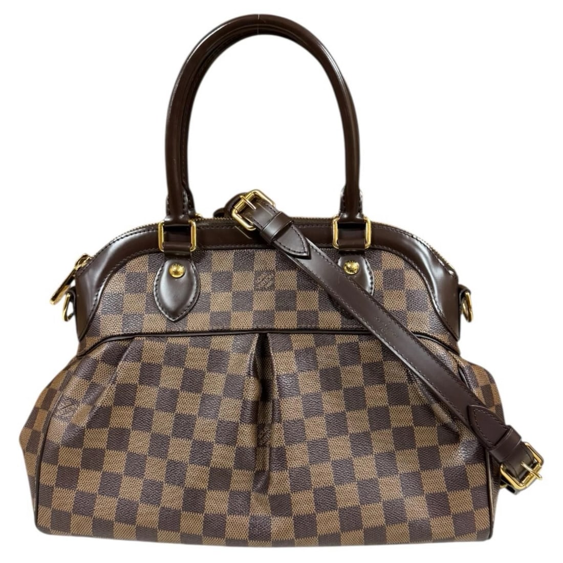 LOUIS VUITTON SHOULDER BAG DAMIER CANVAS: LOUIS VUITTON Shoulder Bag Damier canvas Brand: LOUIS VUITTON Type/Style: Shoulder Bag Material: Exterior Material Damier canvas Color: Exterior color Brown Size: W13.2 x H9.8 x D5.9inch Handle:15.4in
