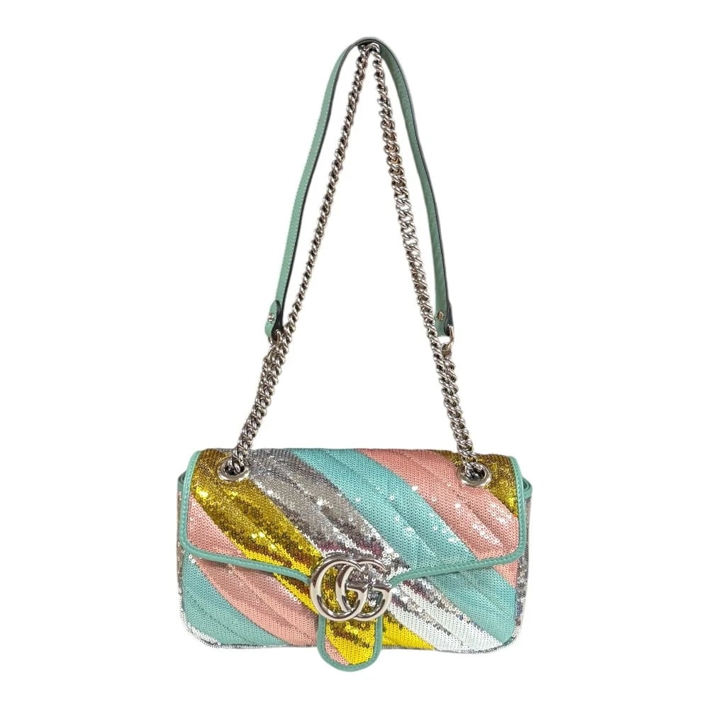 GUCCI SHOULDER BAG CROSS BODY SEQUIN GG MARMONT (1 of 4)