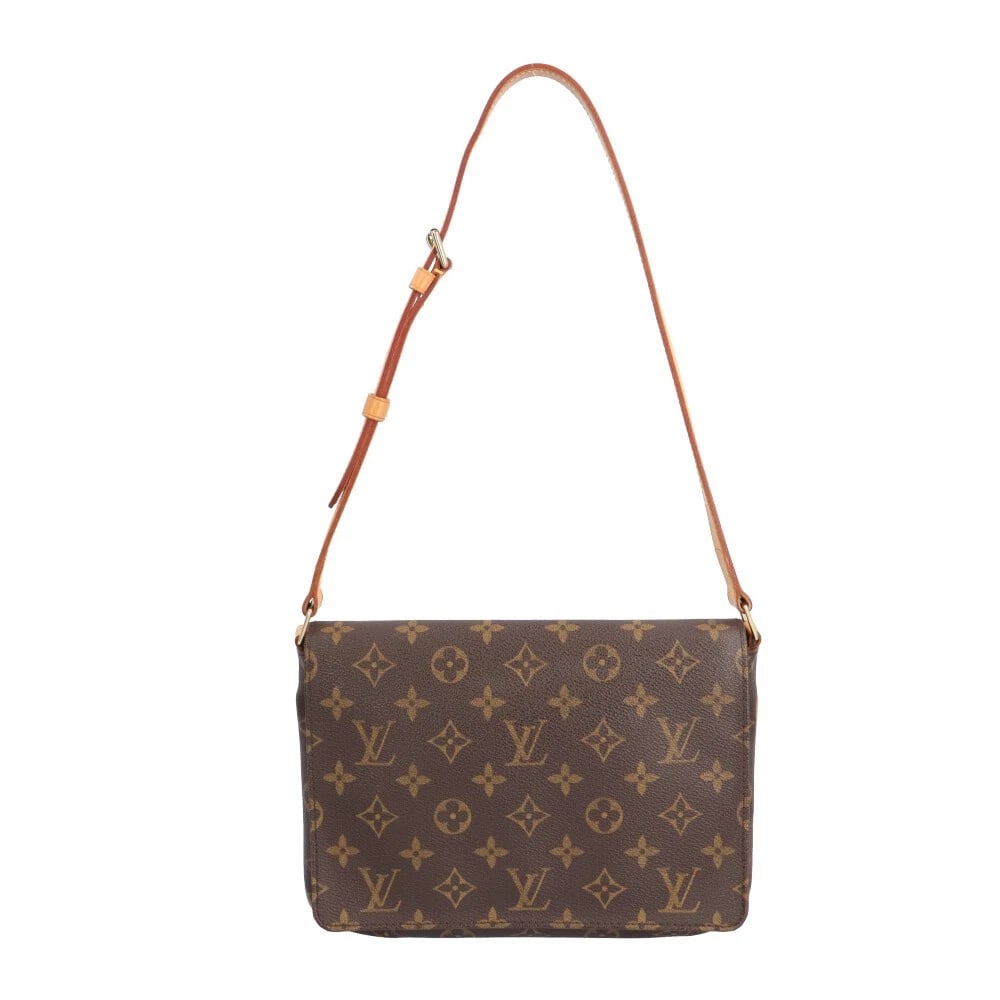 LOUIS VUITTON SHOULDER BAG MONOGRAM CANVAS: LOUIS VUITTON Shoulder Bag Monogram canvas Brand: LOUIS VUITTON Type/Style: Shoulder Bag Material: Exterior Material Monogram canvas Color: Exterior color Brown Size: W10.2 x H7.5 x D1.6inch Acces