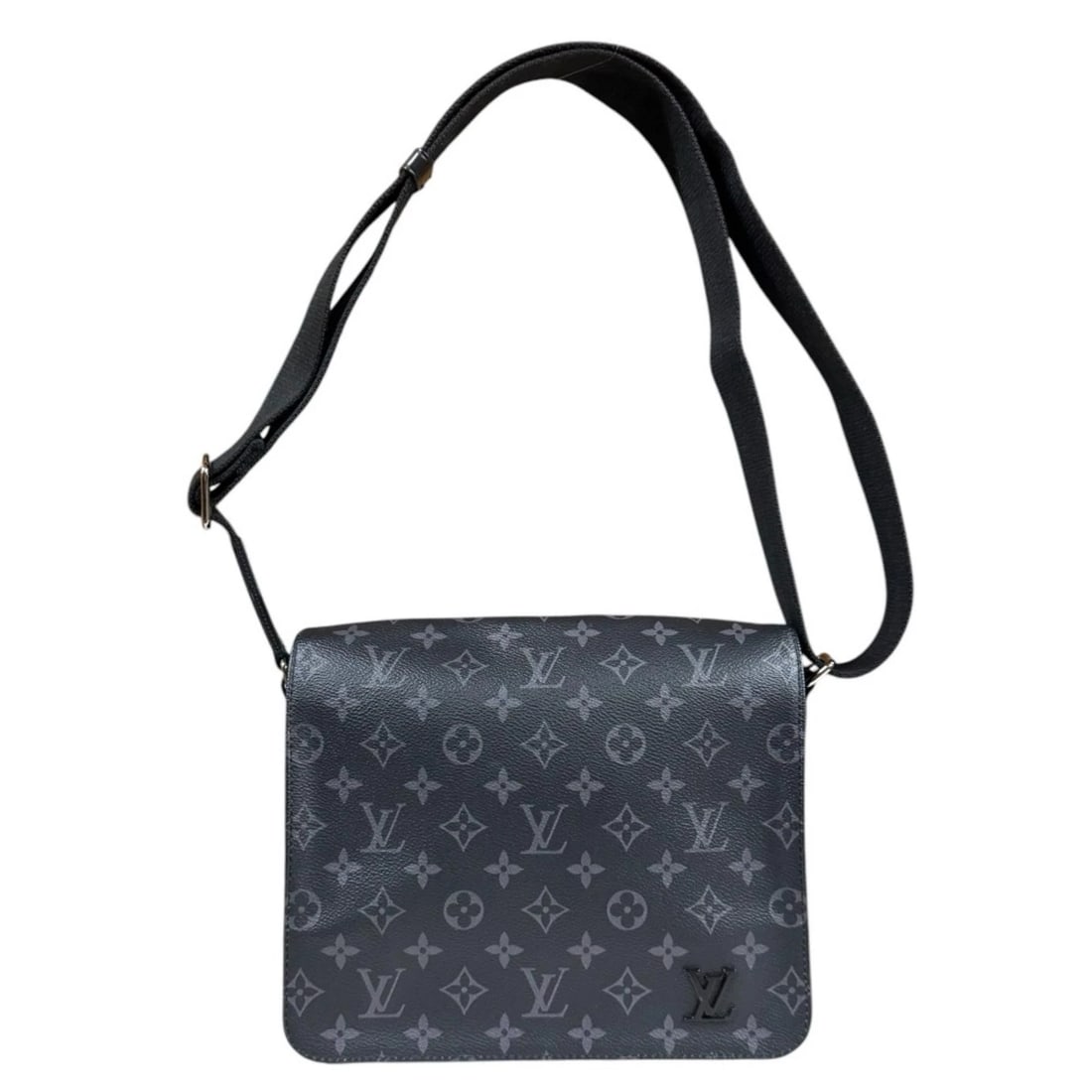 LOUIS VUITTON SHOULDER BAG CROSSBODY MONOGRAM ECLIPSE: LOUIS VUITTON Shoulder Bag CrossBody Monogram Eclipse Brand: LOUIS VUITTON Type/Style: Shoulder Bag Material: Exterior Material Monogram Eclipse Color: Exterior color gray Size: W9.8 x H8.7 x D2.8inch