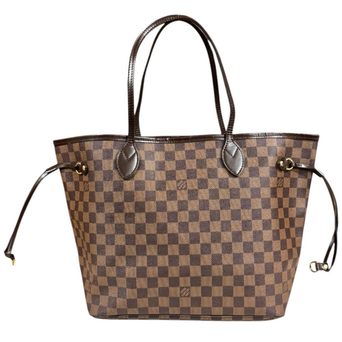 LOUIS VUITTON TOTE BAG DAMIER CANVAS: LOUIS VUITTON Tote Bag Damier canvas Brand: LOUIS VUITTON Type/Style: Tote Bag Material: Exterior Material Damier canvas Color: Exterior color Brown Size: W12.6 x H11.4 x D6.5inch Handle:19.3inch