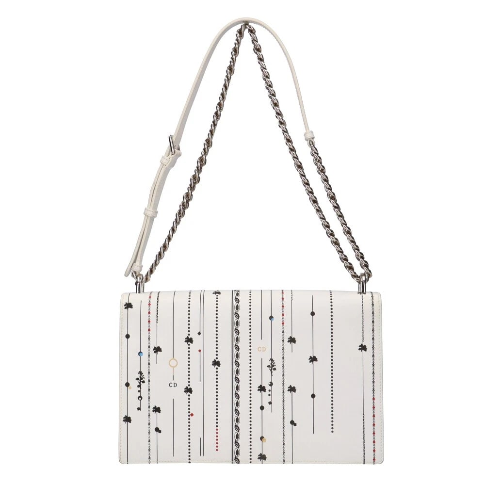 DIOR SHOULDER BAG CROSS BODY LEATHER: Dior Shoulder Bag Cross Body leather Brand: Dior Type/Style: Shoulder Bag Material: Exterior Material leather Color: Exterior color white Size: W11.4 x H7.1 x D3.5inch Accessories: None Ac