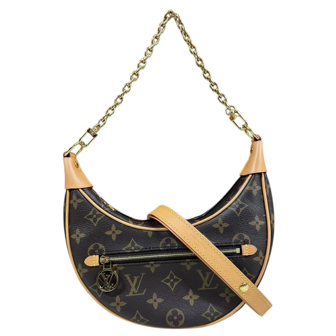 LOUIS VUITTON SHOULDER BAG MONOGRAM CANVAS: LOUIS VUITTON Shoulder Bag Monogram canvas Brand: LOUIS VUITTON Type/Style: Shoulder Bag Material: Exterior Material Monogram canvas Color: Exterior color Brown Size: W9.1 x H5.1 x D2.4inch Handle:16.