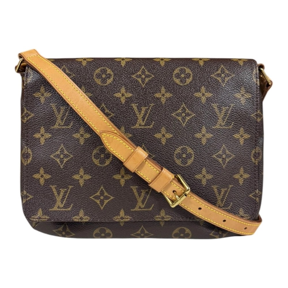 LOUIS VUITTON SHOULDER BAG MONOGRAM CANVAS: LOUIS VUITTON Shoulder Bag Monogram canvas Brand: LOUIS VUITTON Type/Style: Shoulder Bag Material: Exterior Material Monogram canvas Color: Exterior color Brown Size: W10.4 x H7.9 x D1.8inch Acces