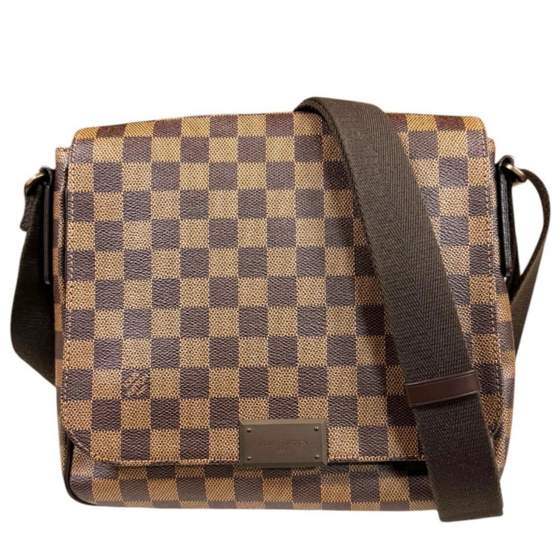 LOUIS VUITTON SHOULDER BAG CROSS BODY DAMIER CANVAS: LOUIS VUITTON Shoulder Bag Cross Body Damier canvas Brand: LOUIS VUITTON Type/Style: Shoulder Bag Material: Exterior Material Color: Exterior color Brown Size: W9.4 x H9.1 x D2.4inch Accessories: