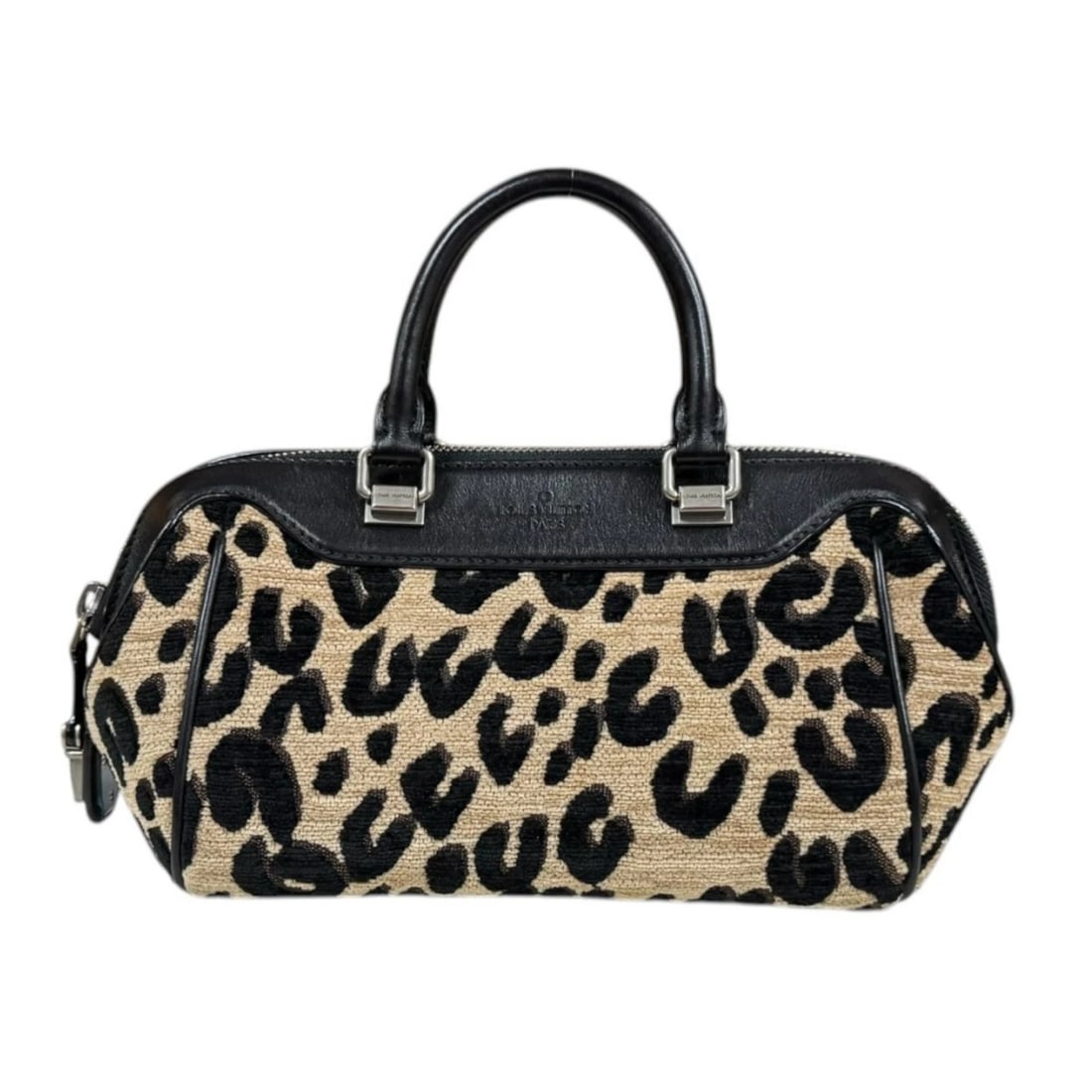 LOUIS VUITTON HANDBAG LEATHER: LOUIS VUITTON Handbag leather Brand: LOUIS VUITTON Type/Style: Handbag Material: Exterior Material leather Color: Exterior color black Size: W8.7 x H5.5 x D5.1inch Handle:9.1inch Accessories: None