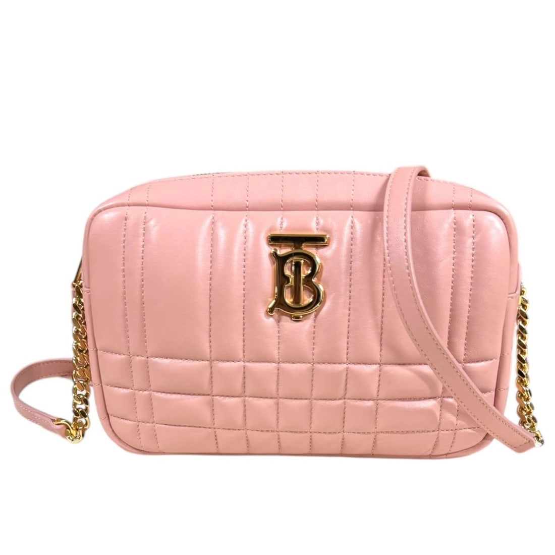BURBERRY SHOULDER BAG LEATHER CHAIN SMALL ROLLER CAMERA BAG: BURBERRY Shoulder Bag leather Chain Small Roller Camera Bag Brand: BURBERRY Type/Style: Shoulder Bag Material: Exterior Material leather Color: Exterior color pink Size: W9.8 x H5.9 x D2.2inch Acc