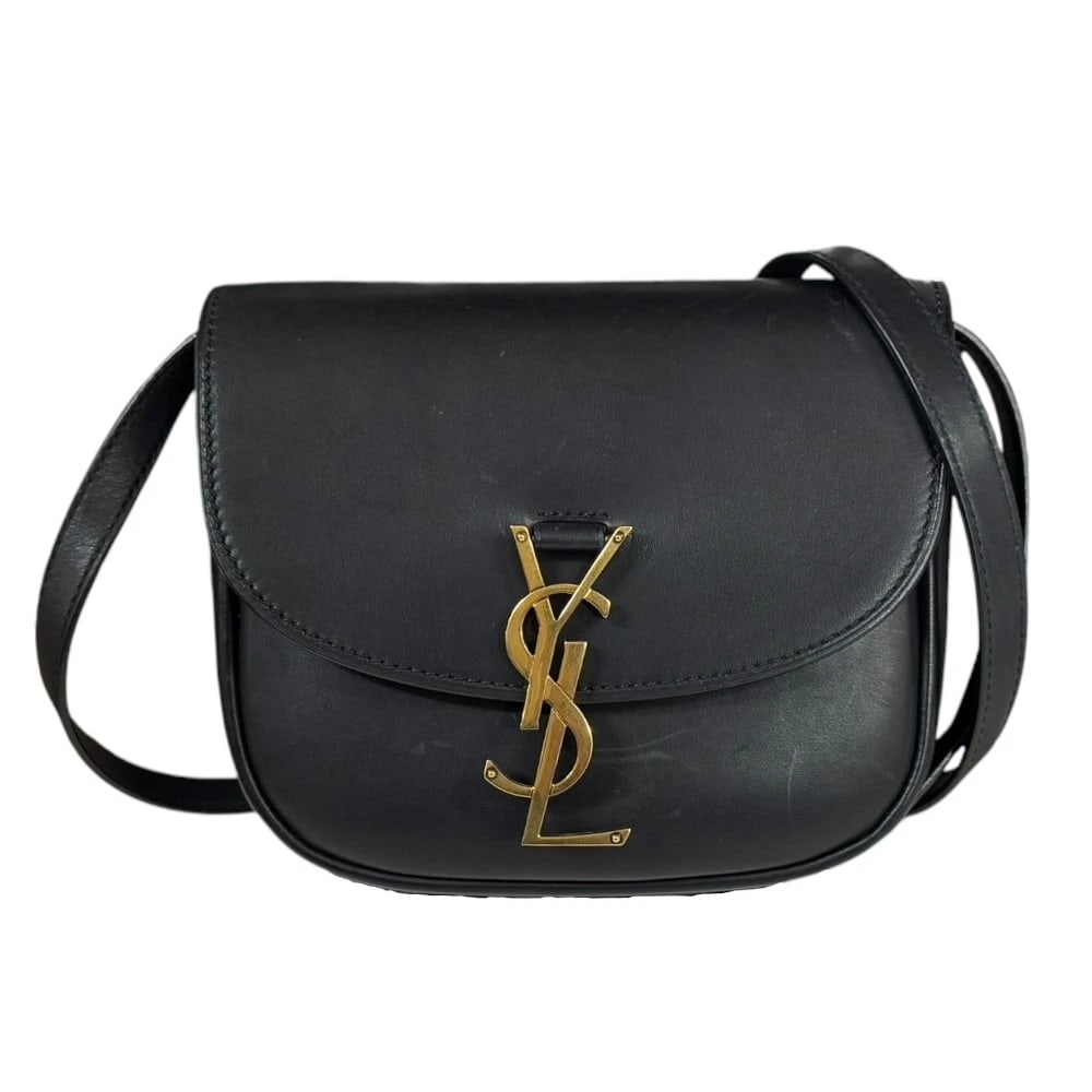 SAINT LAURENT SHOULDER BAG CROSS BODY LEATHER: SAINT LAURENT Shoulder Bag Cross Body leather Brand: SAINT LAURENT Type/Style: Shoulder Bag Material: Exterior Material leather Color: Exterior color black Size: W6.9 x H6.1 x D2.2inch Accessories: