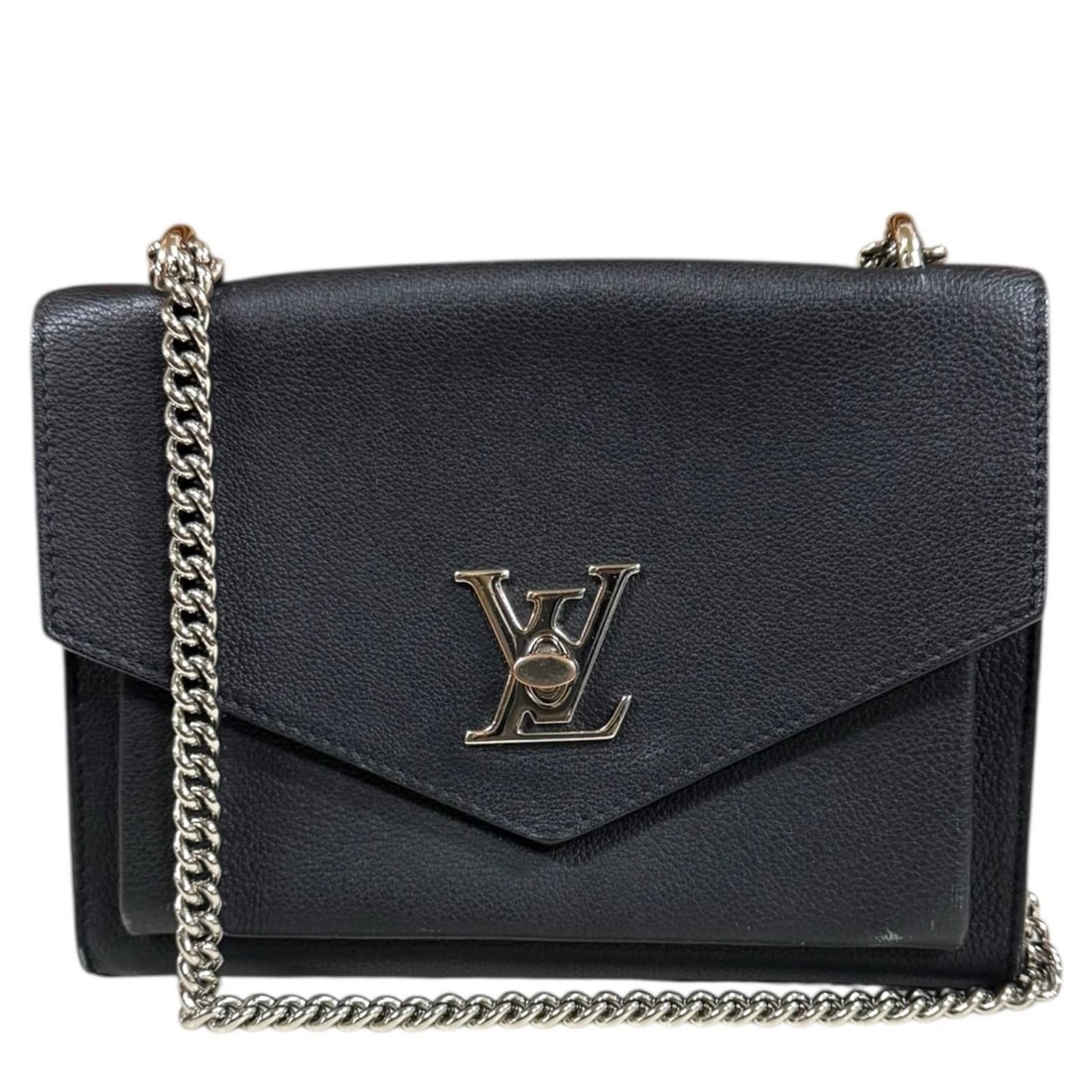 LOUIS VUITTON SHOULDER BAG LEATHER: LOUIS VUITTON Shoulder Bag leather Brand: LOUIS VUITTON Type/Style: Shoulder Bag Material: Exterior Material leather Color: Exterior color black Size: W8.7 x H6.3 x D3.1inch Accessories: None