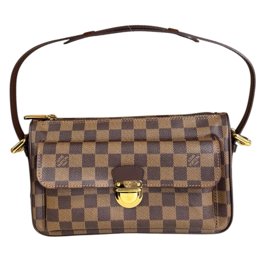 LOUIS VUITTON SHOULDER BAG DAMIER CANVAS: LOUIS VUITTON Shoulder Bag Damier canvas Brand: LOUIS VUITTON Type/Style: Shoulder Bag Material: Exterior Material Damier canvas Color: Exterior color Brown Size: W10.0 x H5.9 x D3.1inch Accessories: