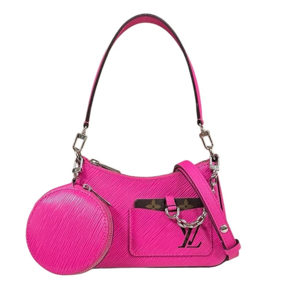 LOUIS VUITTON SHOULDER BAG EPI LEATHER: LOUIS VUITTON Shoulder Bag Epi Leather Brand: LOUIS VUITTON Type/Style: Shoulder Bag Material: Exterior Material Epi Leather Color: Exterior color rose miami Size: W7.7 x H5.3 x D2.6inch
