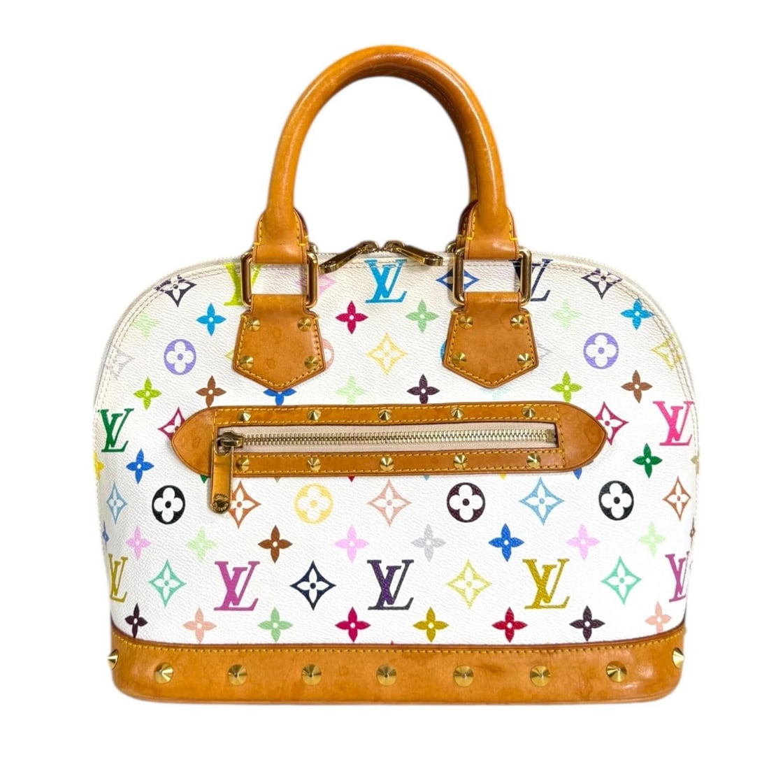 LOUIS VUITTON HANDBAG MONOGRAM MULTICOLOR: LOUIS VUITTON Handbag Monogram multicolor Brand: LOUIS VUITTON Type/Style: Handbag Material: Exterior Material Monogram multicolor Color: Exterior color Bron Size: W12.6 x H9.1 x D6.3inch