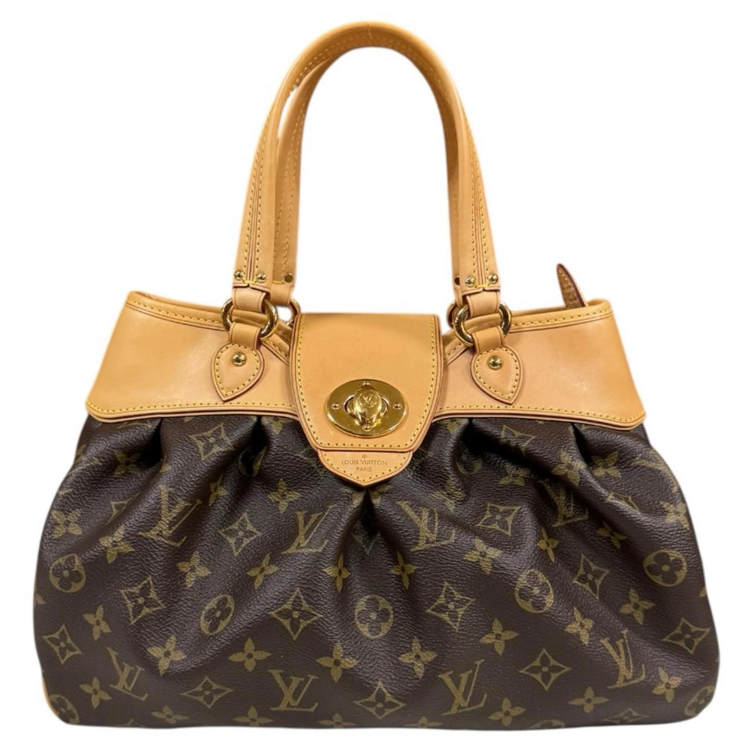 LOUIS VUITTON HANDBAG MONOGRAM CANVAS: LOUIS VUITTON Handbag Monogram canvas Brand: LOUIS VUITTON Type/Style: Handbag Material: Exterior Material Monogram canvas Color: Exterior color brown Size: W13.0 x H8.7 x D4.3inch Handle:13.8inch