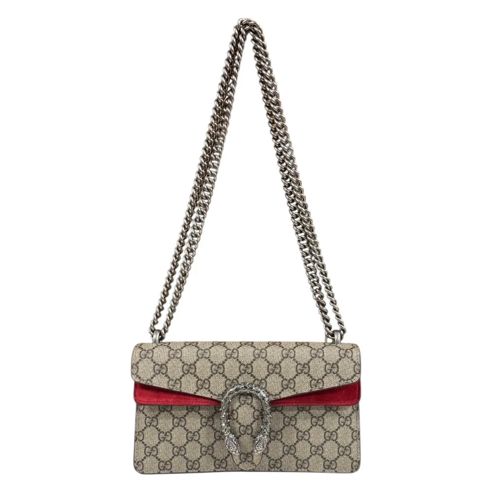 GUCCI MEDIUM SHOULDER BAG CROSS BODY SUPREME CANVAS: GUCCI medium Shoulder Bag Cross Body Supreme Canvas Brand: GUCCI Type/Style: Shoulder Bag Material: Exterior Material GG Supreme Canvas Color: Exterior color red Size: W9.4 x H5.5 x D2.4inch
