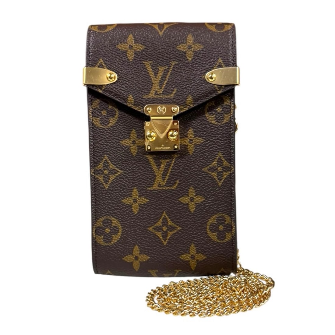LOUIS VUITTON SHOULDER BAG MONOGRAM CANVAS: LOUIS VUITTON Shoulder Bag Monogram canvas Brand: LOUIS VUITTON Type/Style: Shoulder Bag Material: Exterior Material Monogram canvas Color: Exterior color brown Size: W3.9 x H6.7 x D1.2inch Access