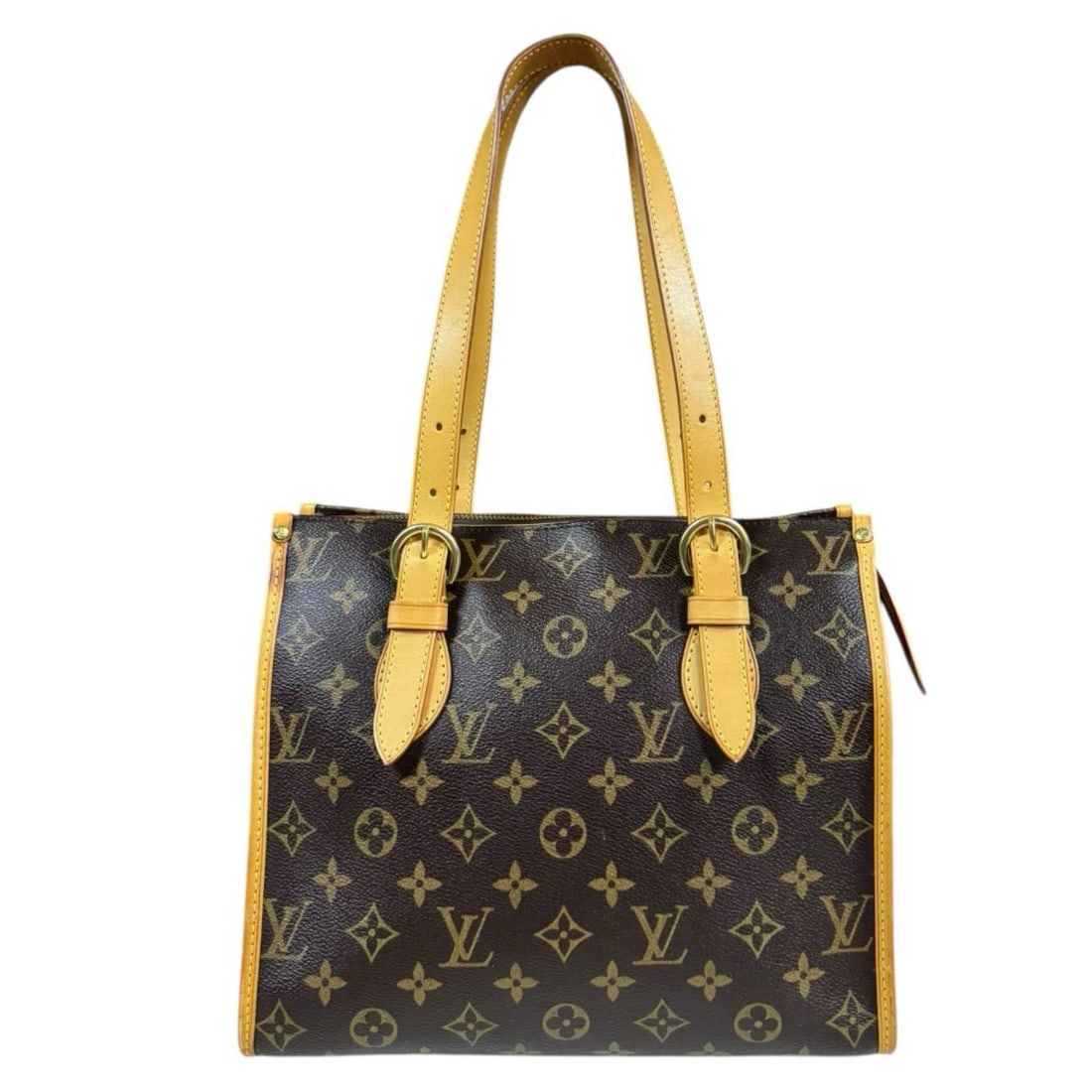 LOUIS VUITTON TOTE BAG MONOGRAM CANVAS POPAN COOL: LOUIS VUITTON Tote Bag Monogram canvas Popan cool Brand: LOUIS VUITTON Type/Style: Tote Bag Material: Exterior Material Monogram canvas Color: Exterior color Brown Size: W10.8 x H9.4 x D5.1inch Handle