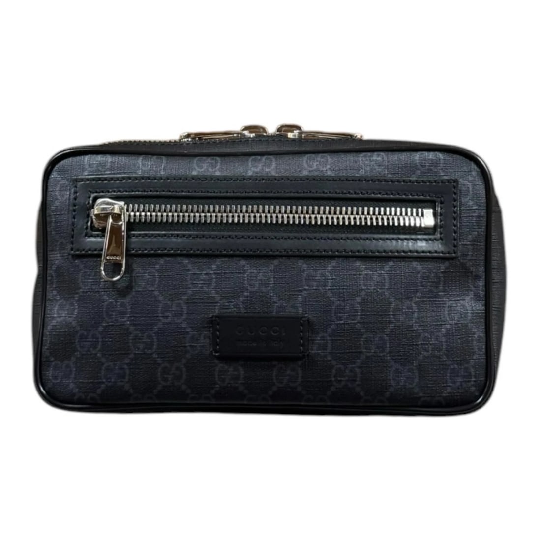GUCCI SLING BAG SUPREME CANVAS LEATHER WAIST BAG: GUCCI Sling Bag Supreme Canvas leather Waist bag Brand: GUCCI Type/Style: Sling Bag Material: Exterior Material GG Supreme Canvas Color: Exterior color gray Size: W9.4 x H5.3 x D2.0inch Accessorie