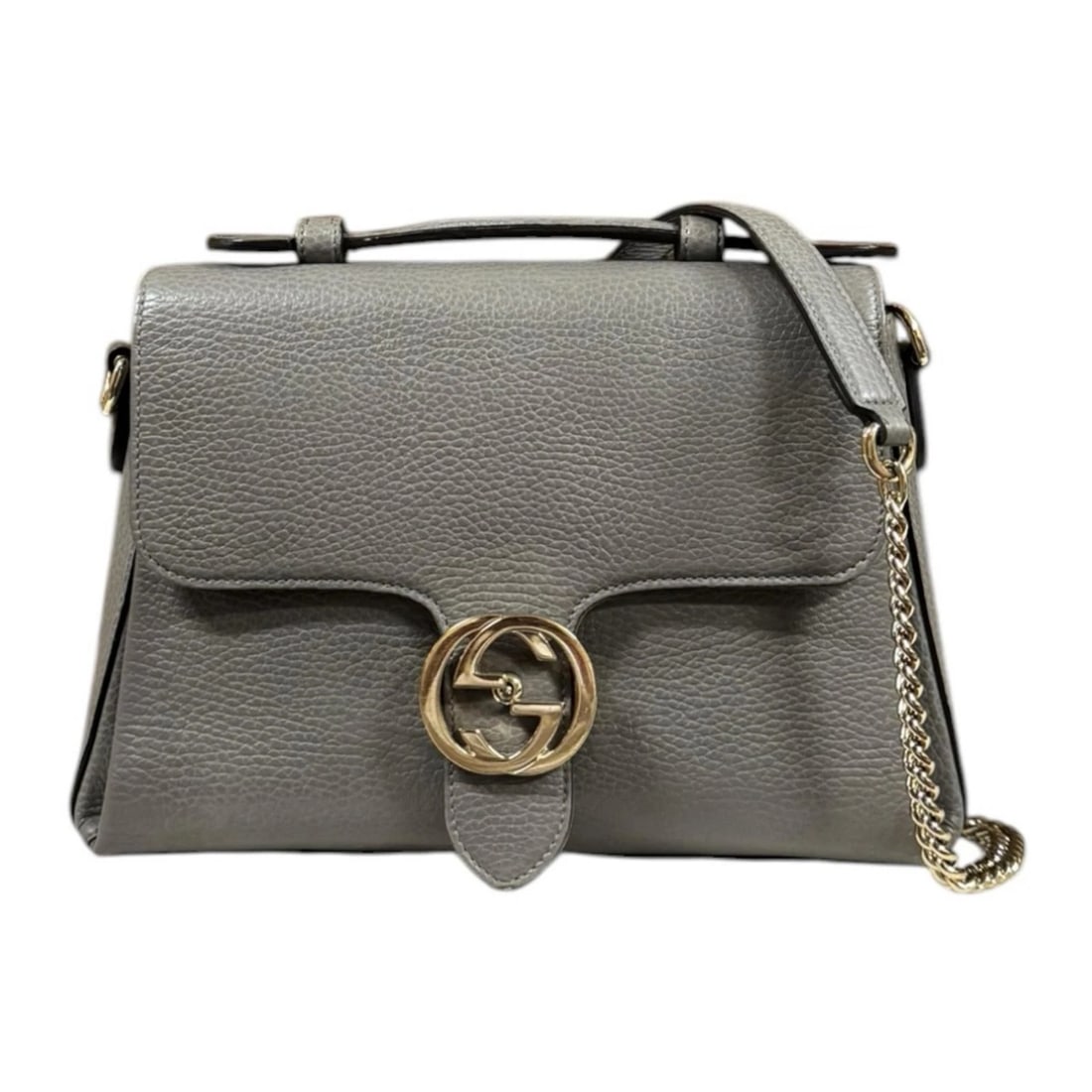 GUCCI OUTLET GOODS SHOULDER BAG CROSS BODY LEATHER: GUCCI outlet goods Shoulder Bag Cross Body leather Brand: GUCCI Type/Style: Shoulder Bag Material: Exterior Material leather Color: Exterior color gray Size: W8.3 x H7.1 x D3.5inch Handle:4.7inch