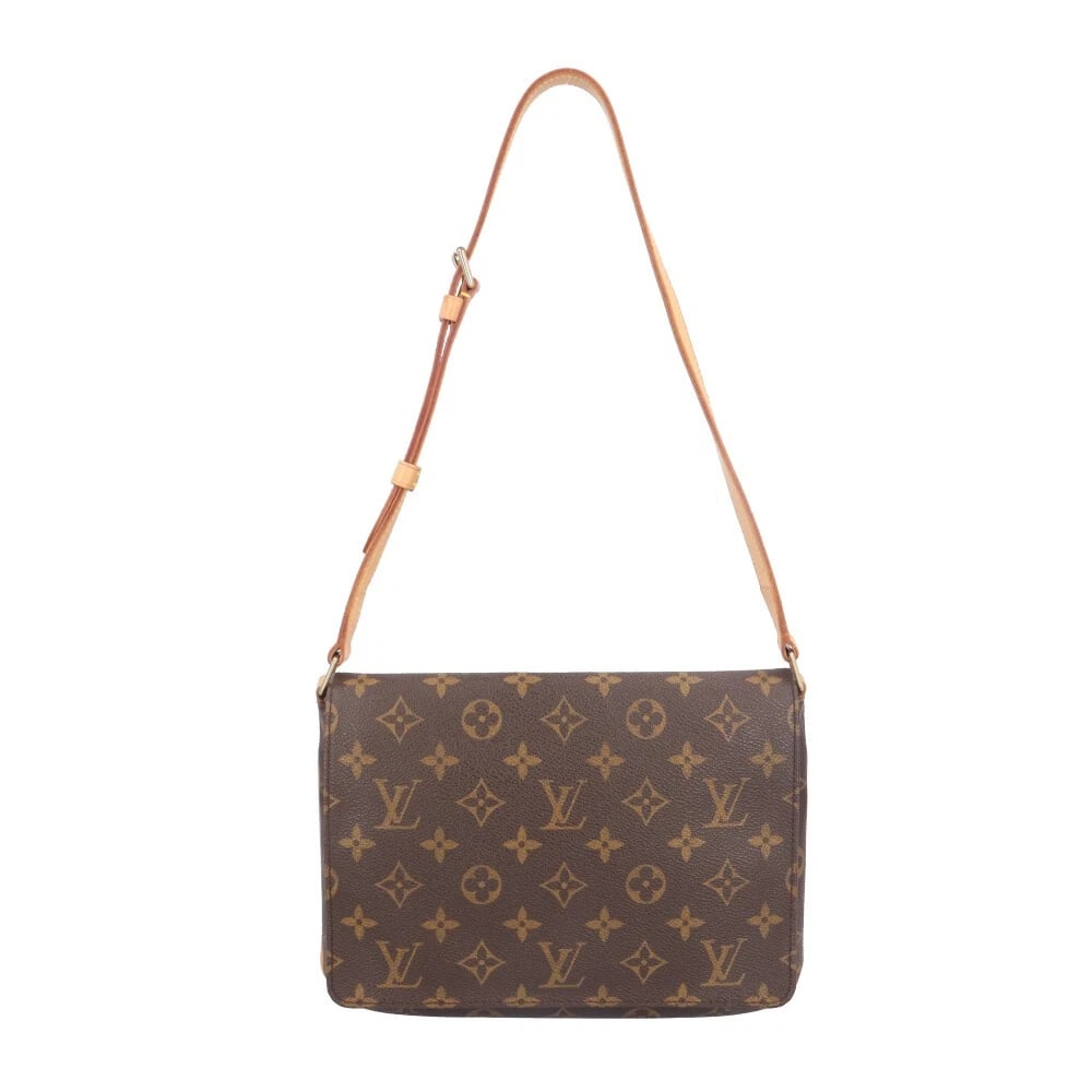 LOUIS VUITTON SHOULDER BAG MONOGRAM CANVAS: LOUIS VUITTON Shoulder Bag Monogram canvas Brand: LOUIS VUITTON Type/Style: Shoulder Bag Material: Exterior Material Monogram canvas Color: Exterior color Brown Size: W10.2 x H7.3 x D2.0inch Acces