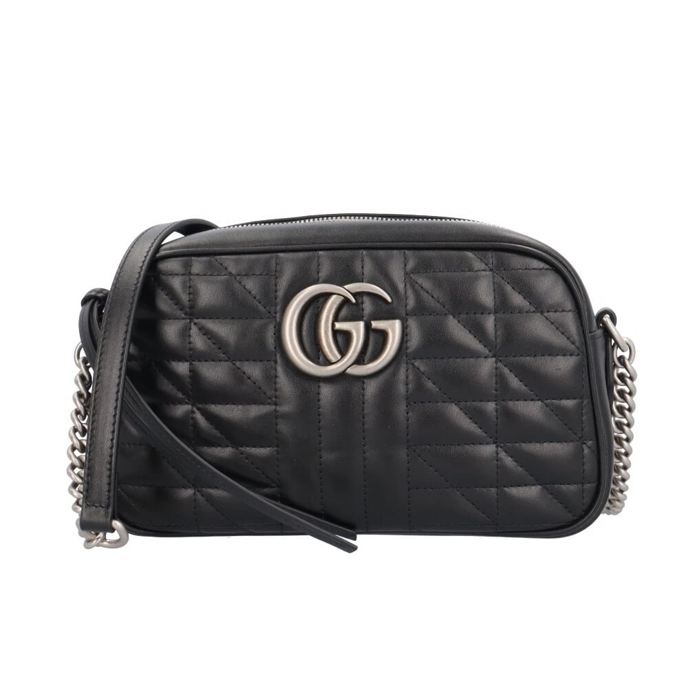 GUCCI SHOULDER BAG CROSS BODY LEATHER SMALL BAG: GUCCI Shoulder Bag Cross Body leather Small bag Brand: GUCCI Type/Style: Shoulder Bag Material: Exterior Material leather Color: Exterior color black Size: W9.4 x H5.9 x D2.8inch Accessories: None