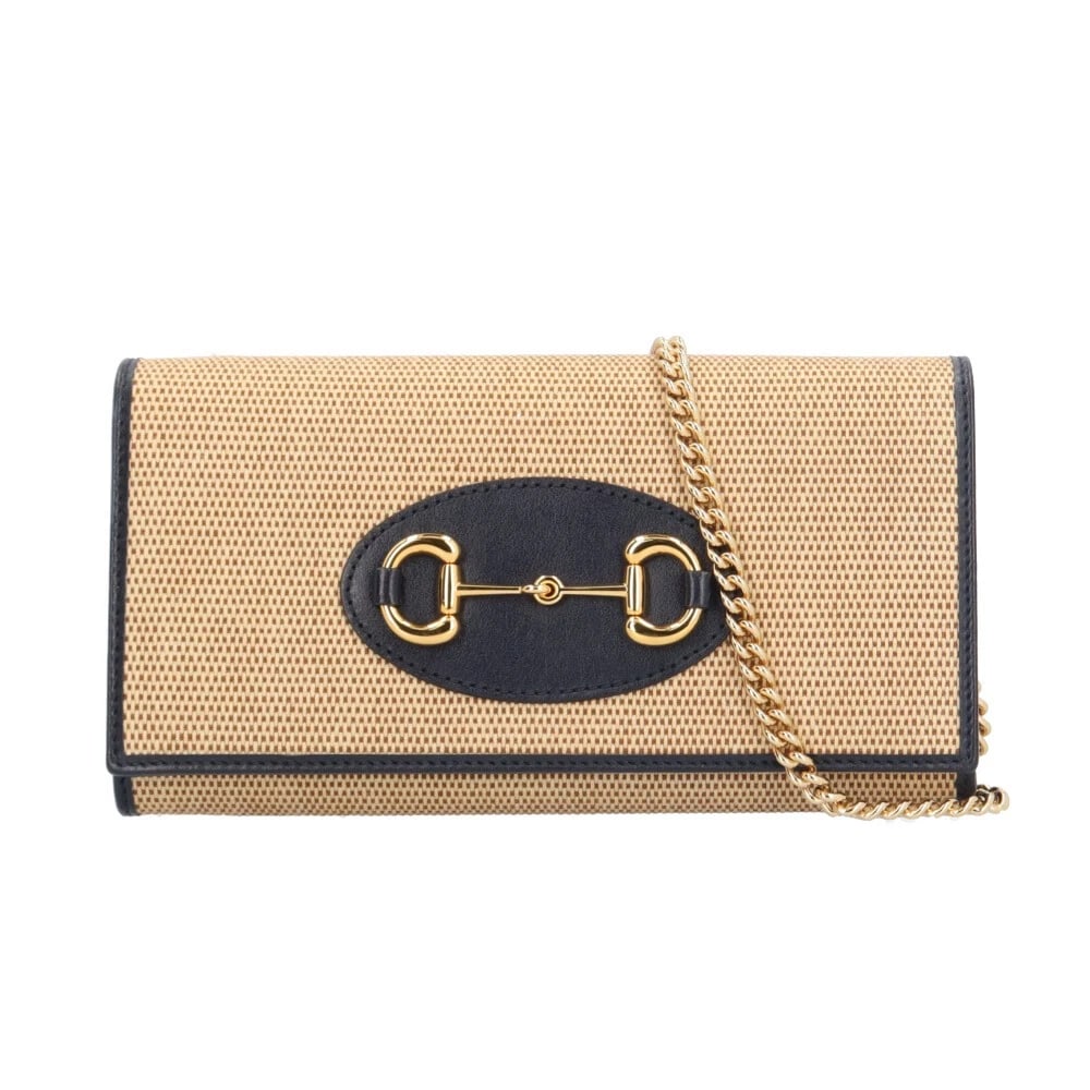 GUCCI SHOULDER BAG CROSS BODY LEATHER CHAIN WALLET: GUCCI Shoulder Bag Cross Body leather Chain wallet Brand: GUCCI Type/Style: purse Material: Exterior Material leather Color: Exterior color black Size: W7.5 x H4.1 x D1.4inch Accessories: None