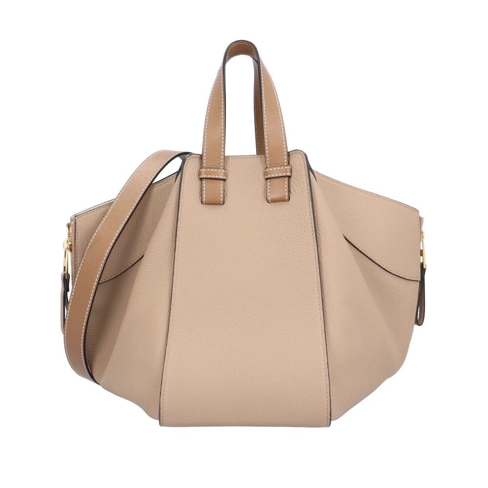 LOEWE SHOULDER BAG CROSS BODY CALFSKIN 2WAY HAMMOCK SMALL: LOEWE Shoulder Bag Cross Body Calfskin 2way Hammock Small Brand: LOEWE Type/Style: Shoulder Bag Material: Exterior Material Calfskin Color: Exterior color beige Size: W5.1 x H9.8 x D10.0inch Handle:9.